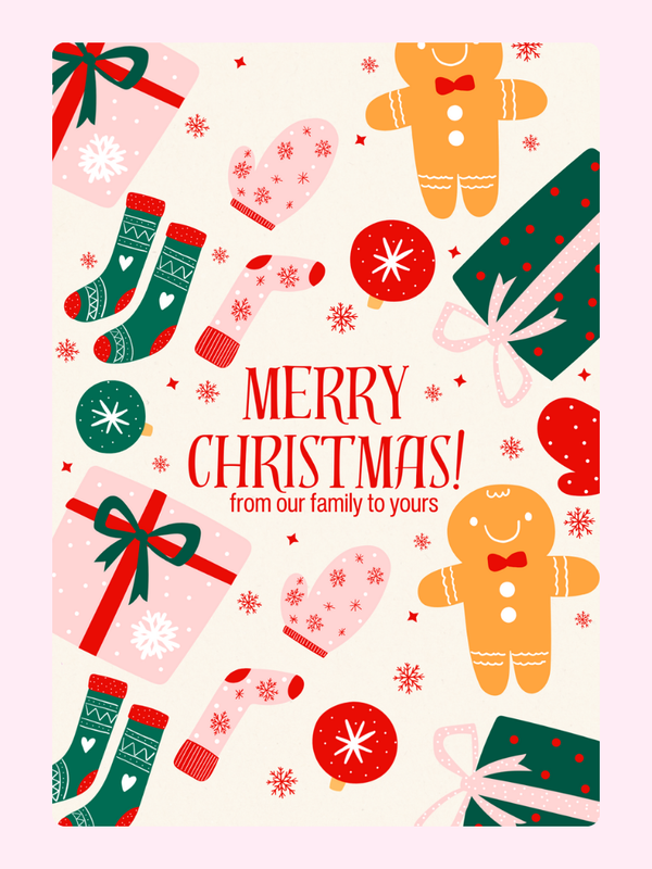Ginger Bread Cake Card, just because