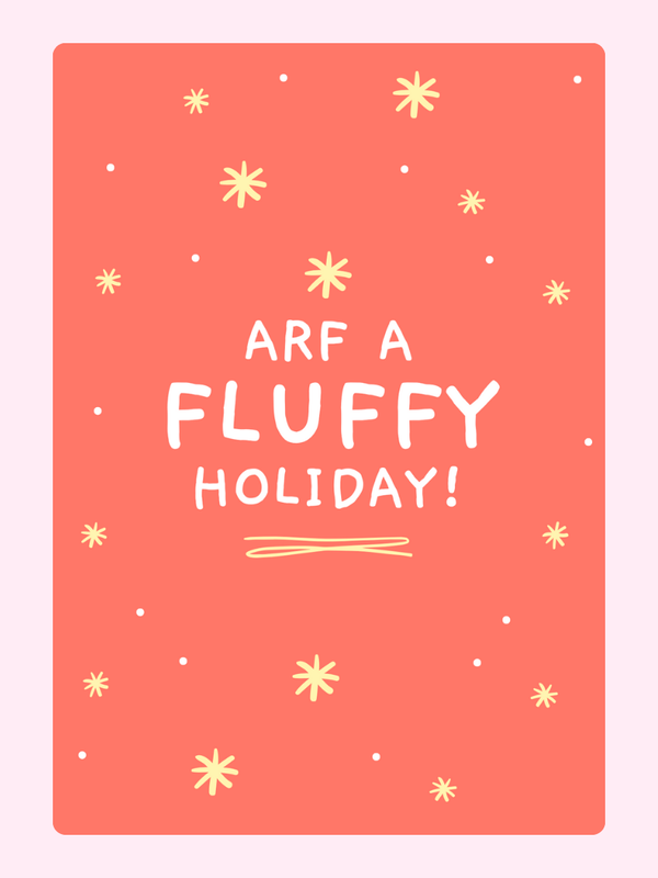 Fluffy Holiday Cake Card
