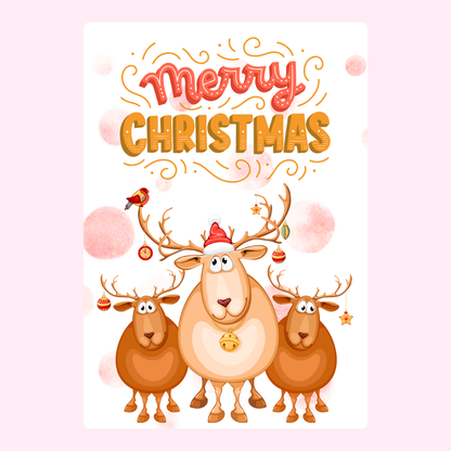 Merry Christmas-3 Reindeers