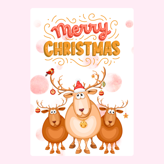 Merry Christmas-3 Reindeers