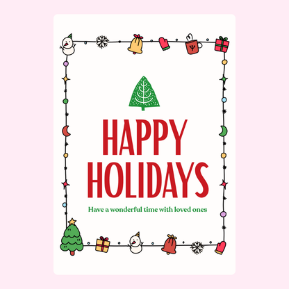 Christmas Tree-Happy Holidays
