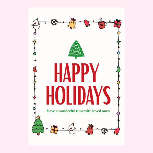Christmas Tree-Happy Holidays