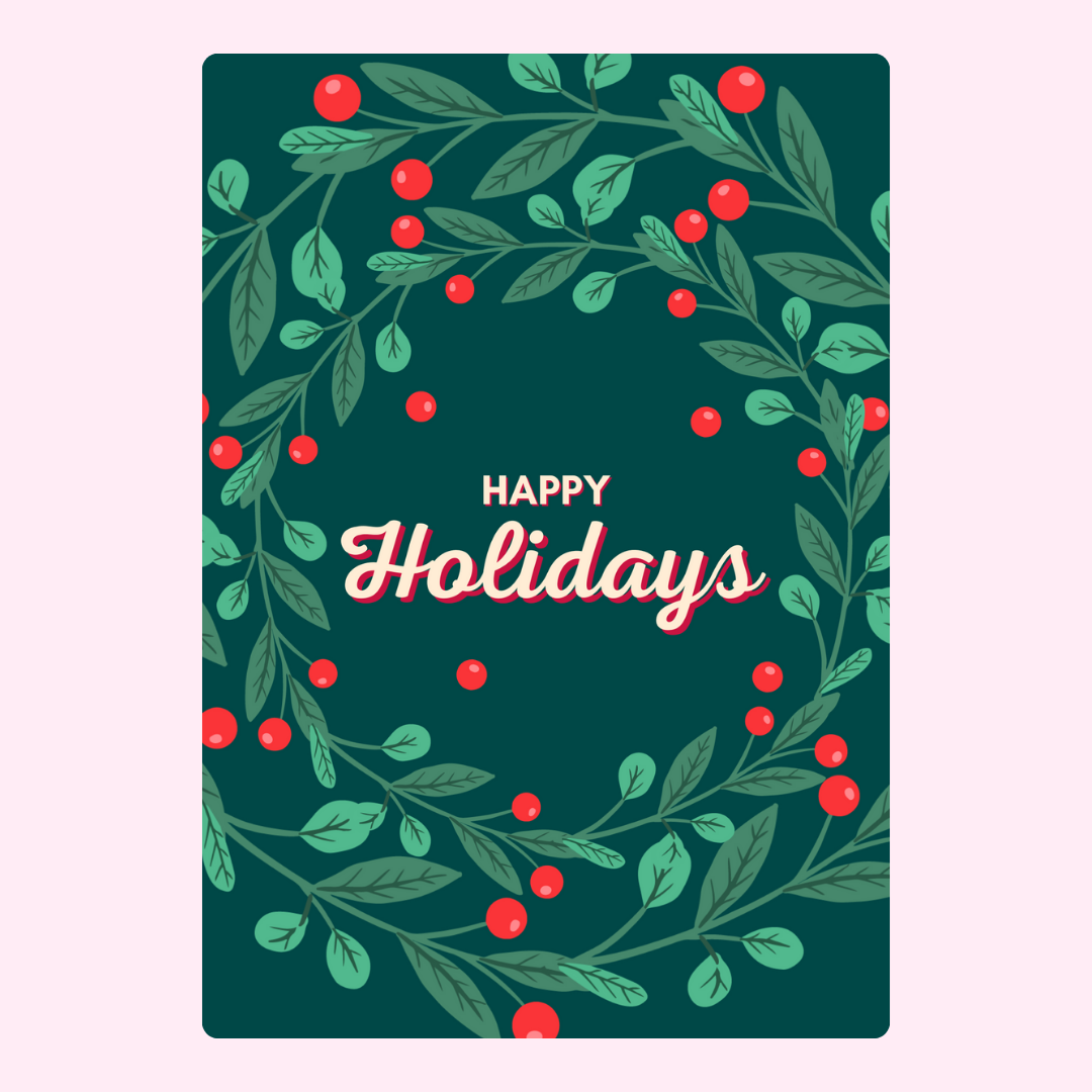Green Happy Holidays