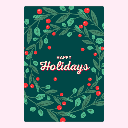Green Happy Holidays