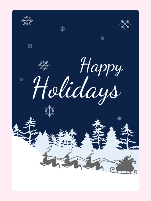 Snow Cake Card, Christmas