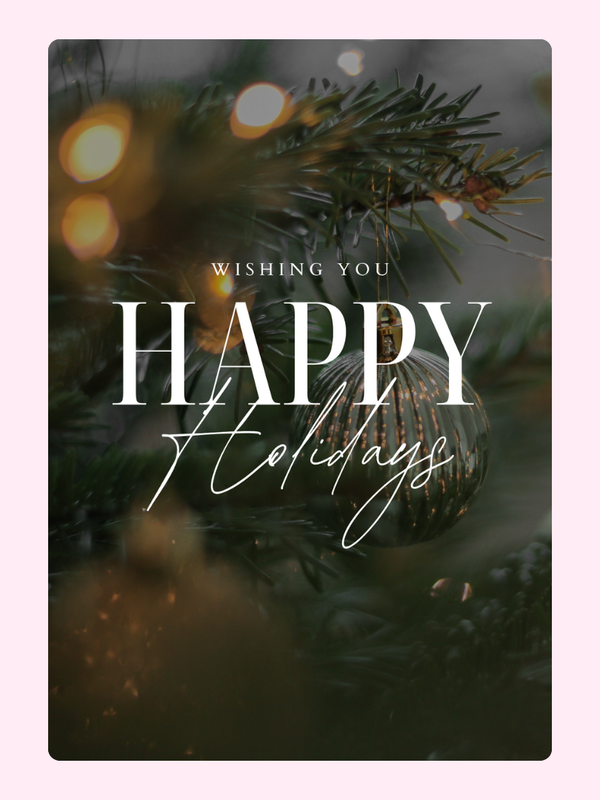 Happy Holidays Evergreen Photo Cake Card, Christmas