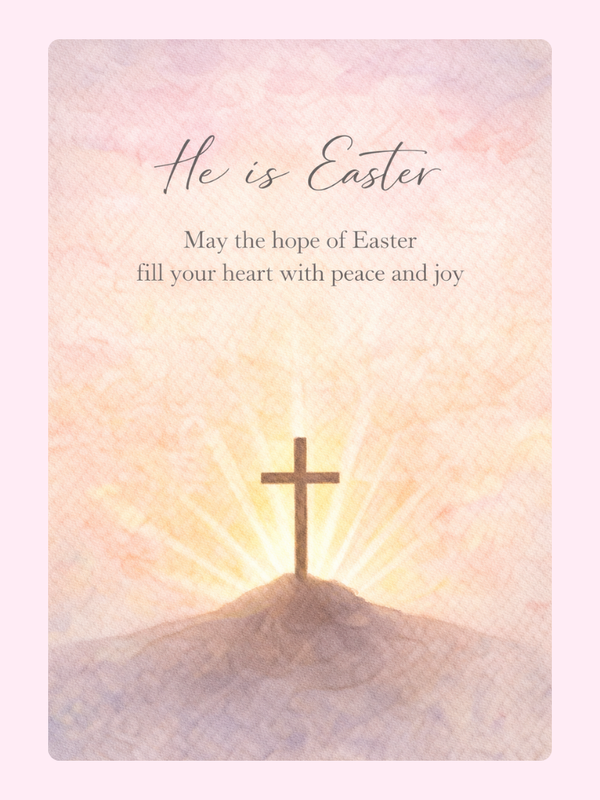 He is Easter Cake Card