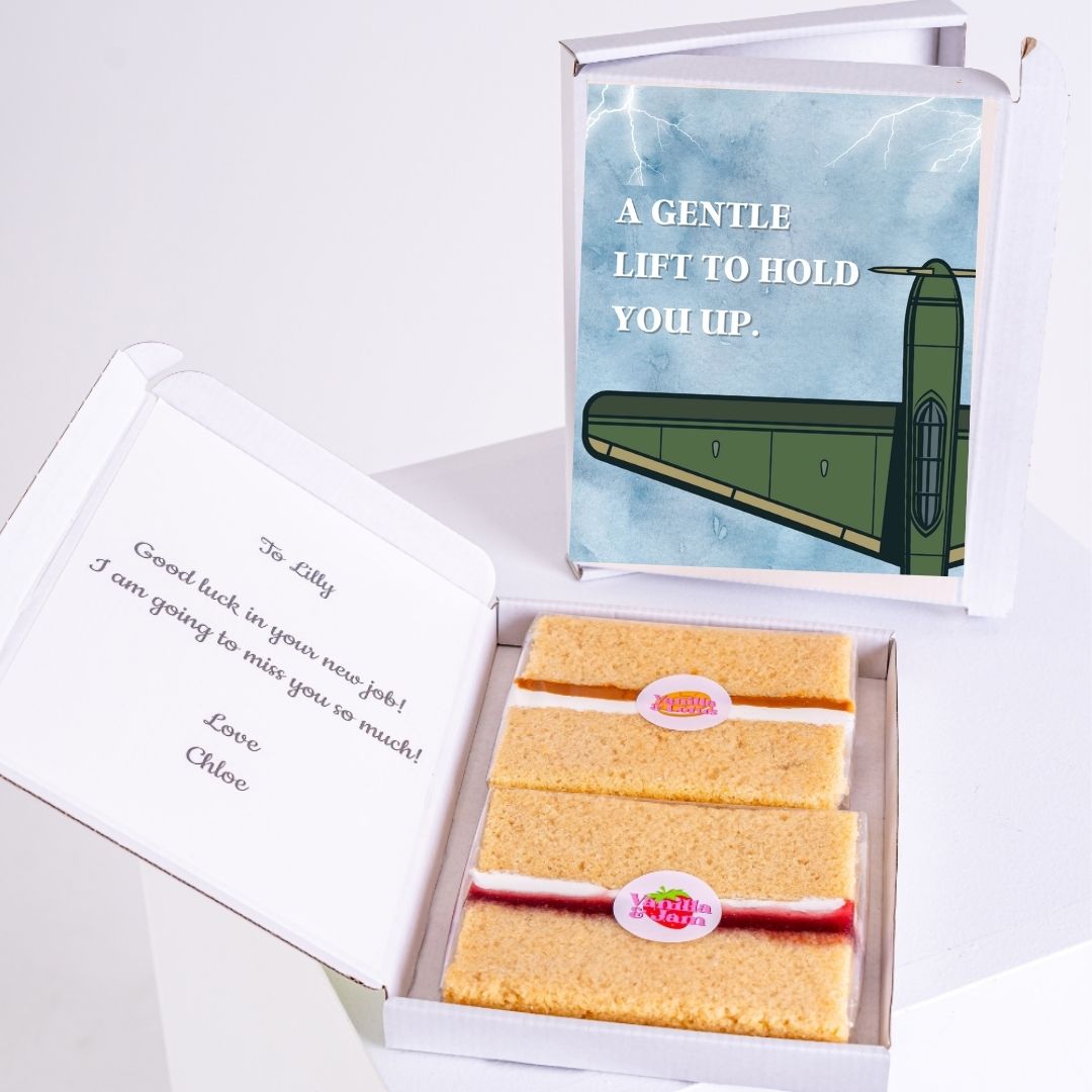 Letterbox treat with airplane design
