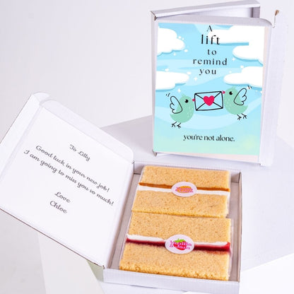 Letterbox treat with bird design.