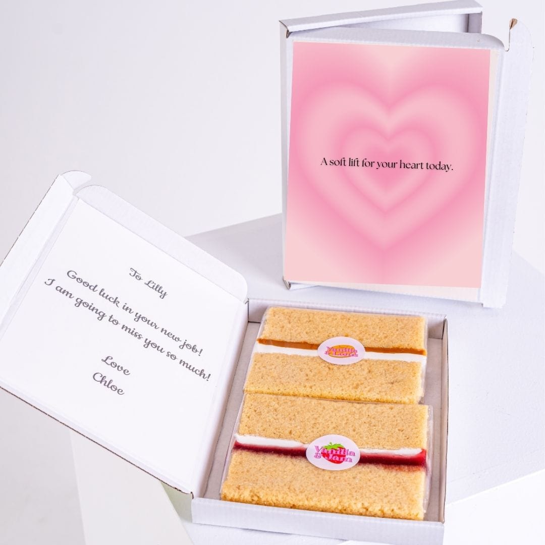 Letterbox treat with heart design.