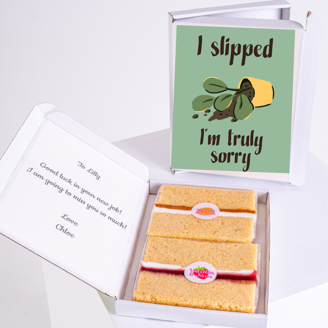 Letterbox treat with spilled plant sorry design.