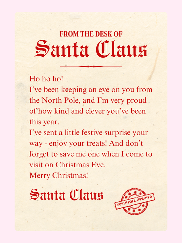 From the Desk of Santa Cake Card, Christmas