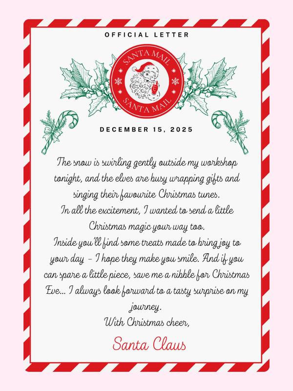 Santa Mail Cake Card, Christmas