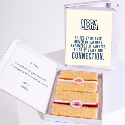 Libra birthday gift with scales and balanced traits