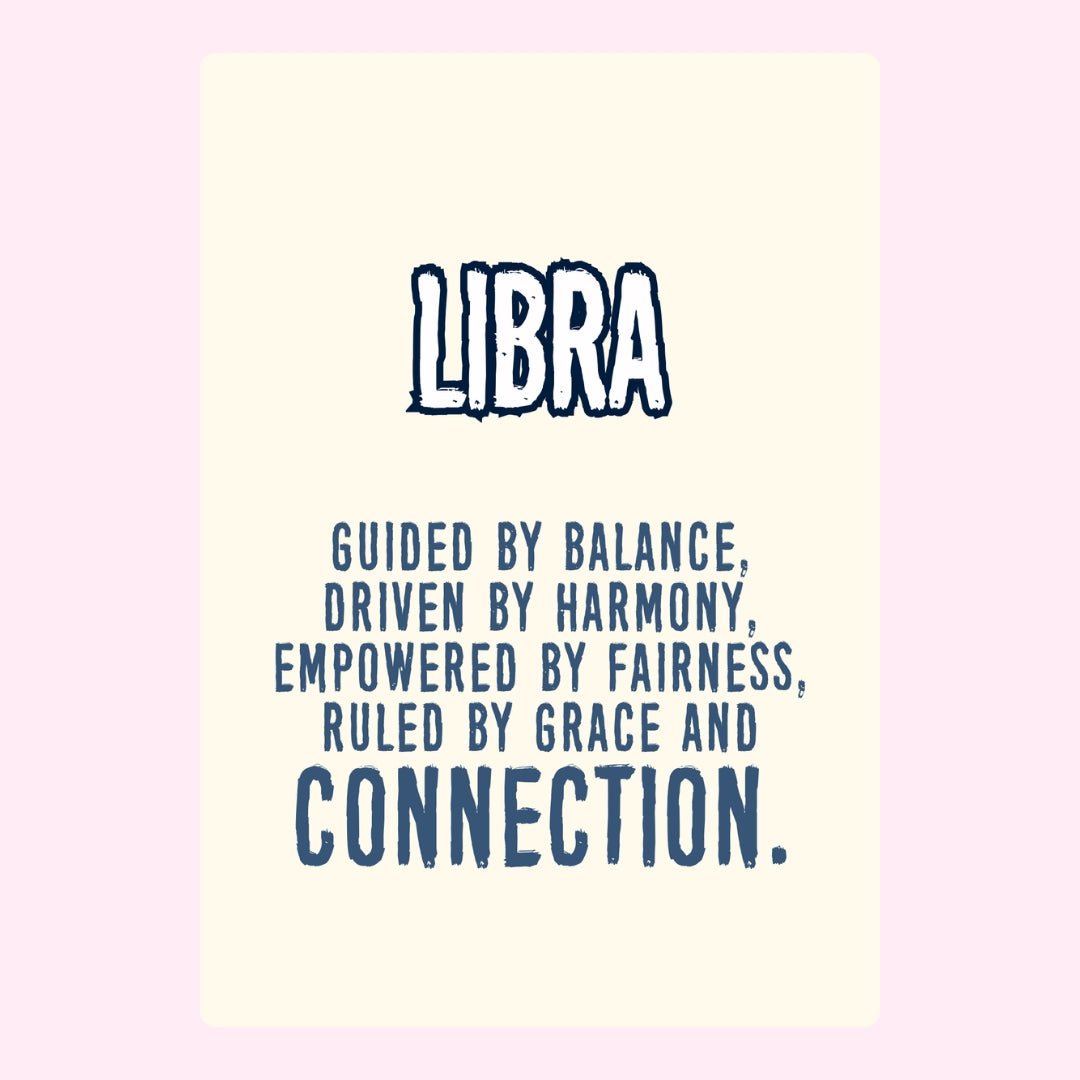 Libra birthday with the traits: balanced, driven by harmony, empowered by fairness