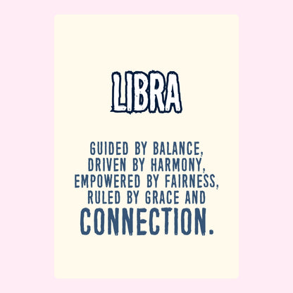 Libra birthday with the traits: balanced, driven by harmony, empowered by fairness