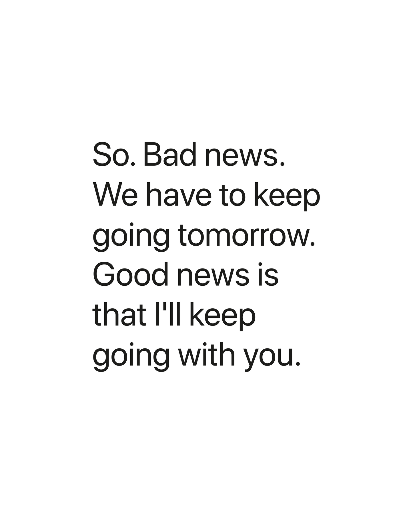 Good News Bad News