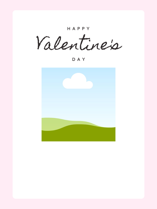 Valentine's Day Personalisation Cake Card