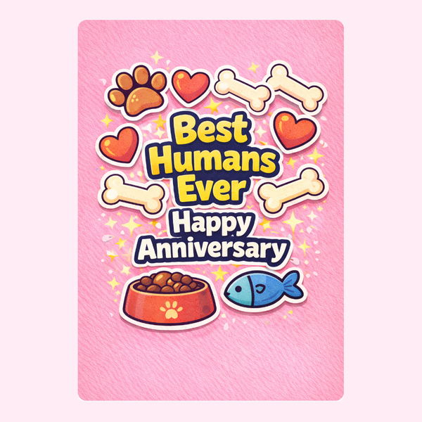 Best Humans Ever Anniversary Cake Card | MailBakes