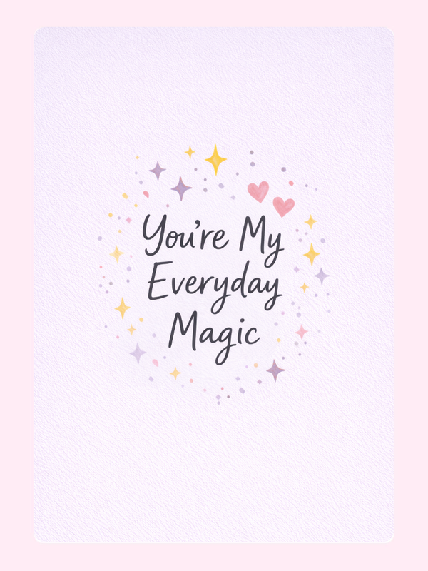Everyday Magic Anniversary Cake Card