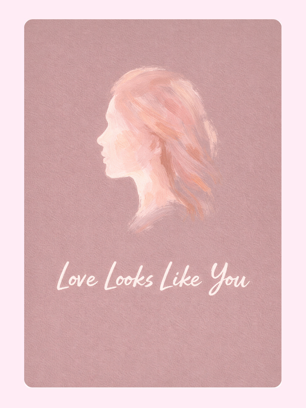 Love Looks Like You For Her Anniversary Cake Card