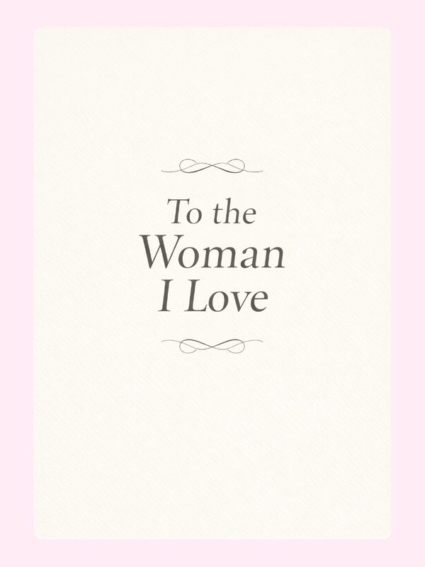 To The Woman I Love Anniversary Cake Card