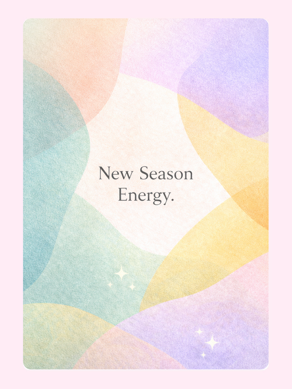 New Season Energy Cake Card, just because