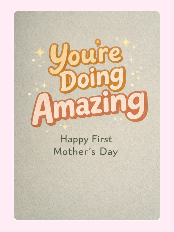 You're Doing Amazing Cake Card, Mother's Day