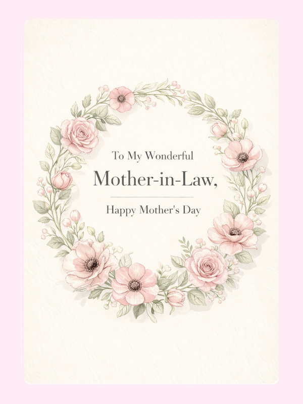MD_MIL01 Cake Card, Mother's Day