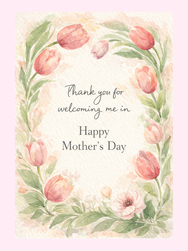 MD_MIL04 Cake Card, Mother's Day