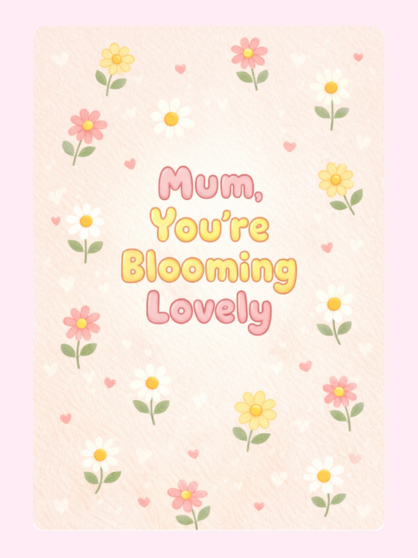 MD_CT03 Cake Card, Mother's Day