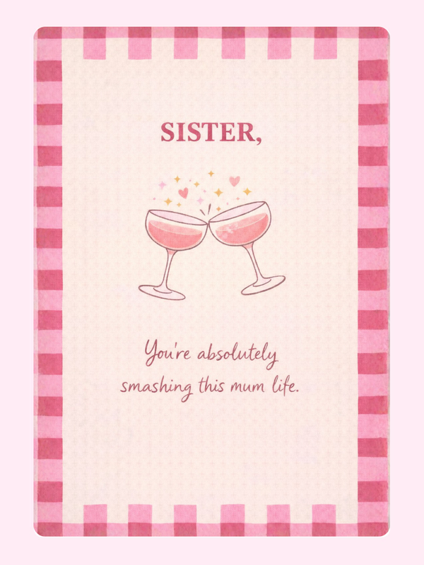 Smashing This Mum Life Cake Card, for a sister