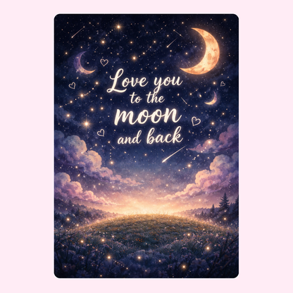 Starry Moon Sugar Sky Cake Card | MailBakes