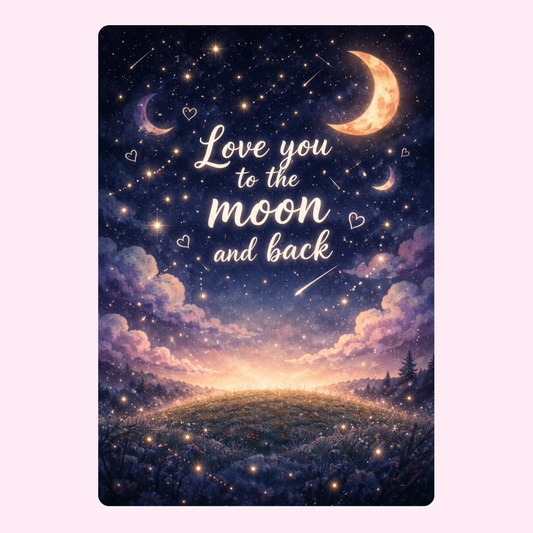 Starry Moon Sugar Sky Cake Card | MailBakes