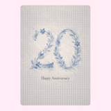 20th anniversary cake cards