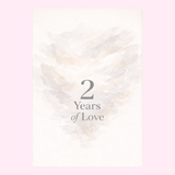 2nd anniversary cake cards