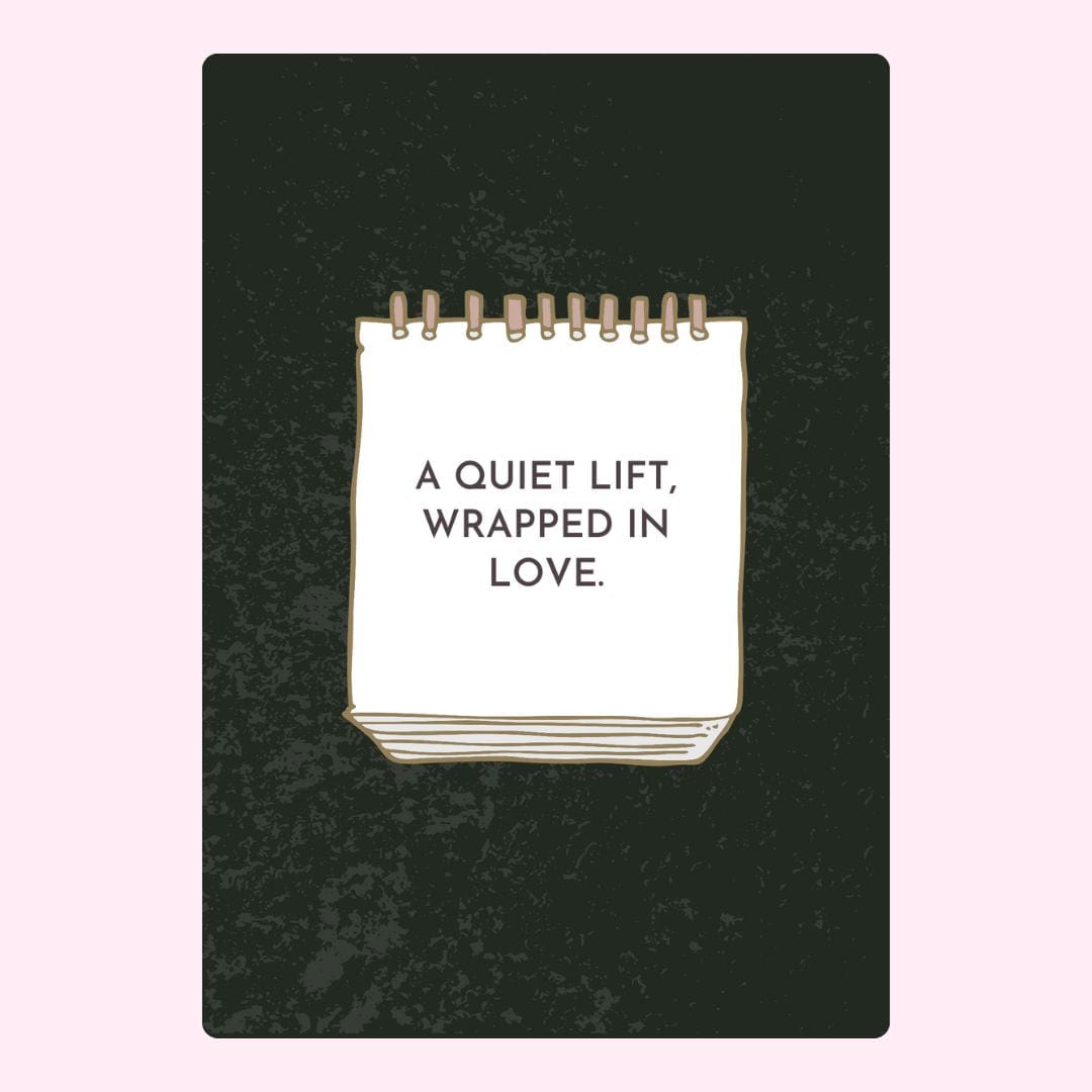 Notebook with love message