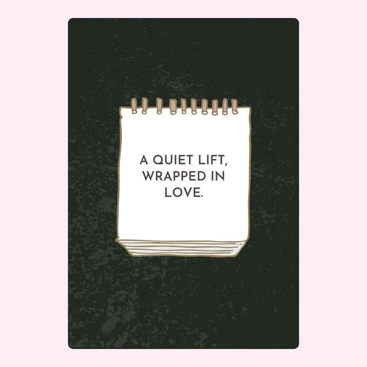 Notebook with love message