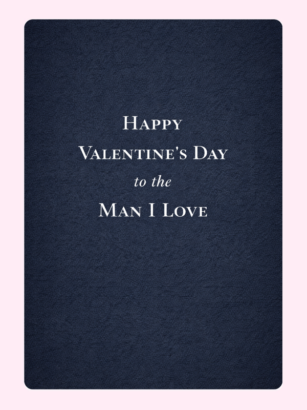 Man I love Cake Card, Valentine's Day
