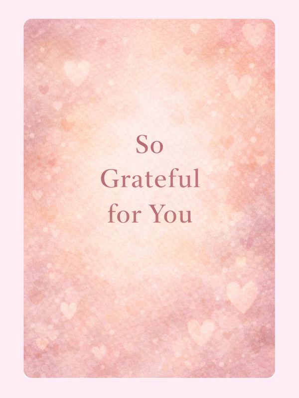 So Grateful letterbox cake card with freshly baked cake slices