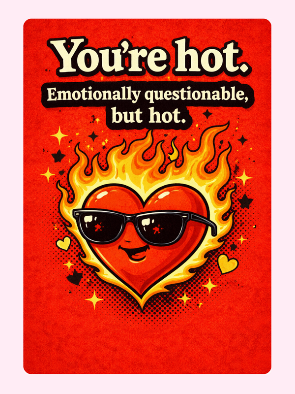 Hot Cake Card, Valentine's Day