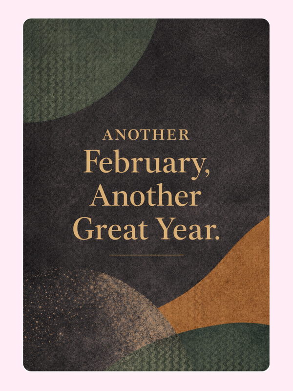 Great Year Cake Card, birthday