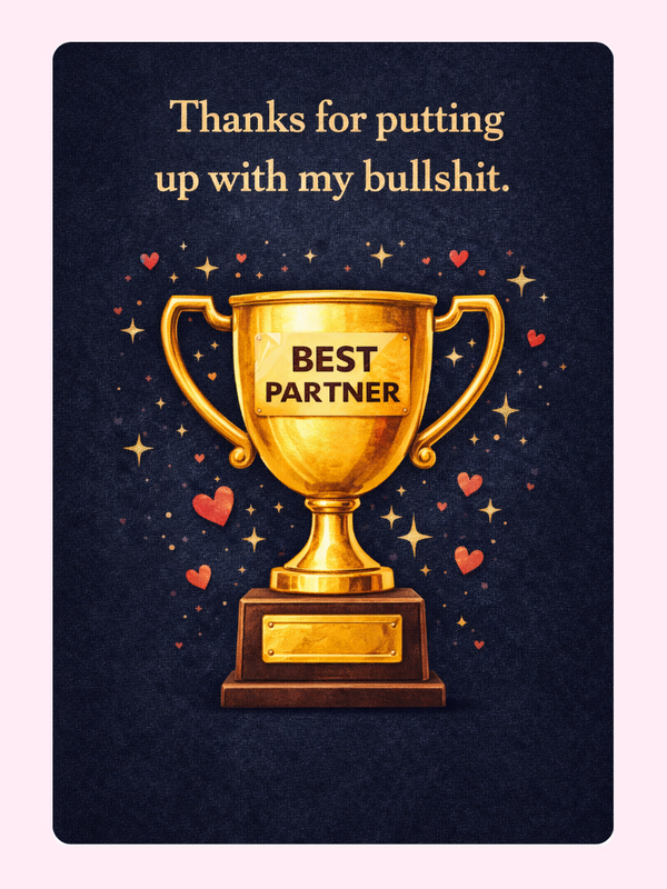 Best Partner Cake Card, Valentine's Day