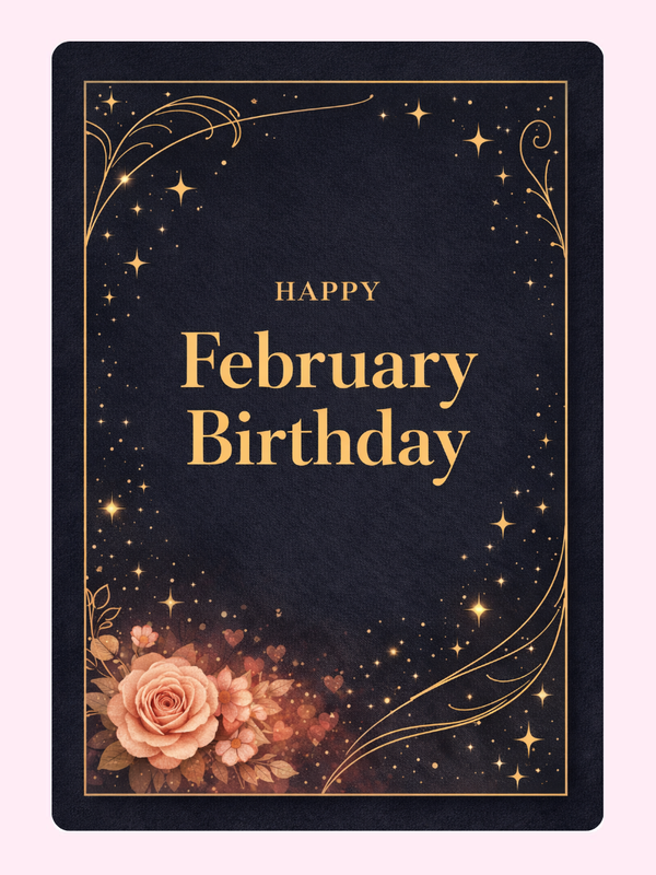 Magical Cake Card, birthday