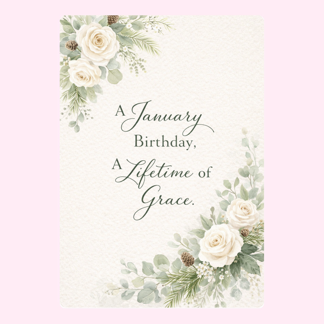 January White Floral