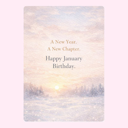 January New Chapter