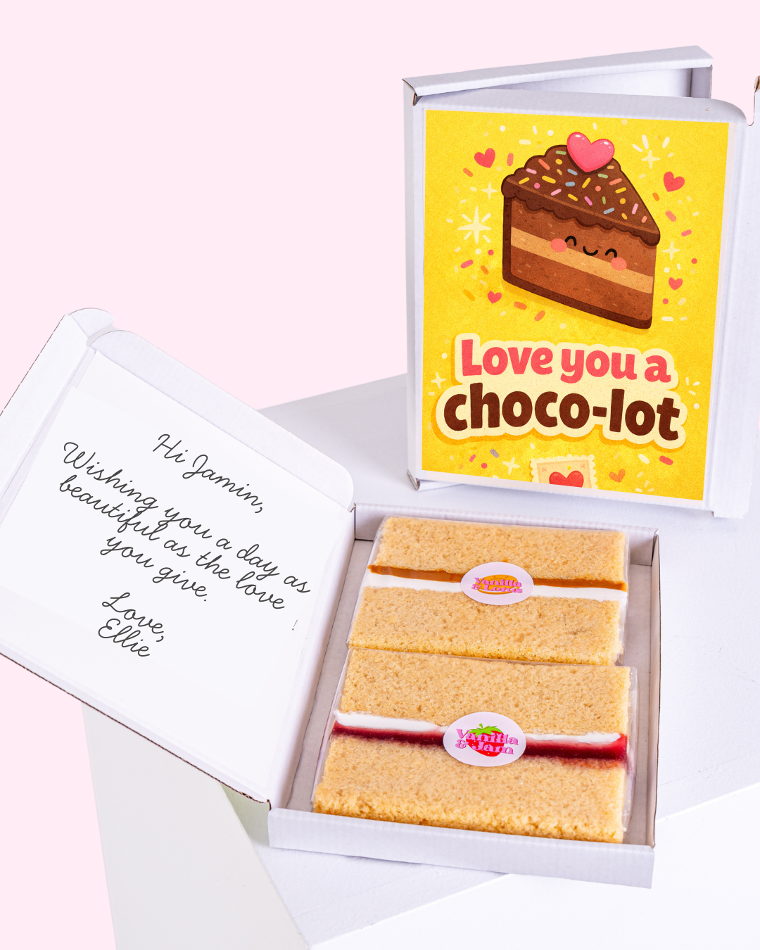 Love You A Choco-lot Treat Cake Card | MailBakes