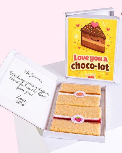 Love You A Choco-lot Treat Cake Card | MailBakes
