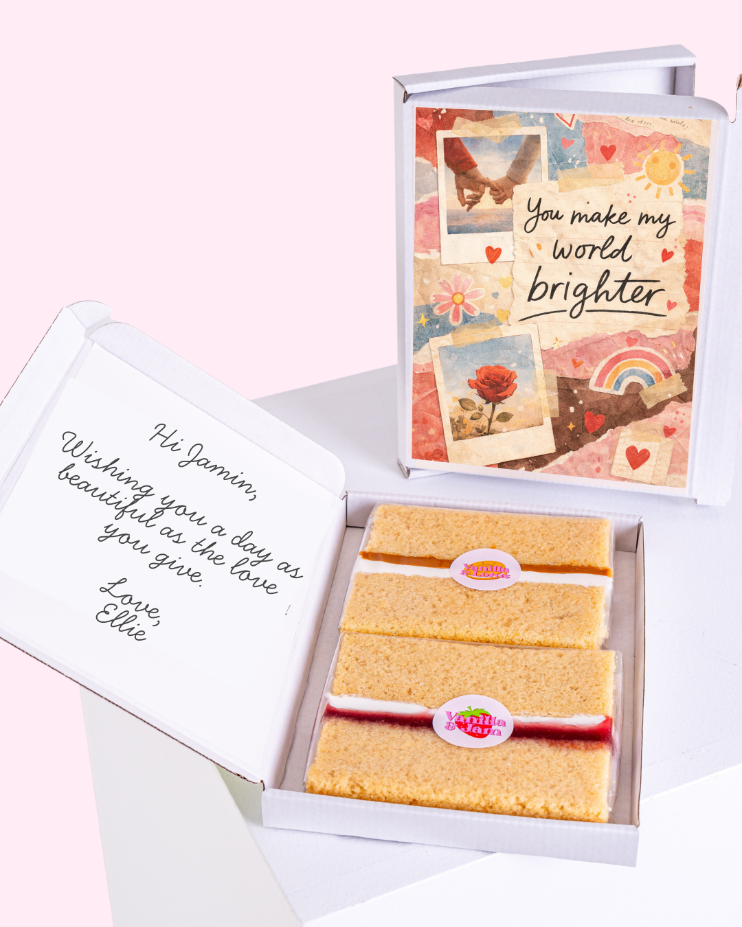 Rainbow Brighter Sweet World Cake Card | MailBakes