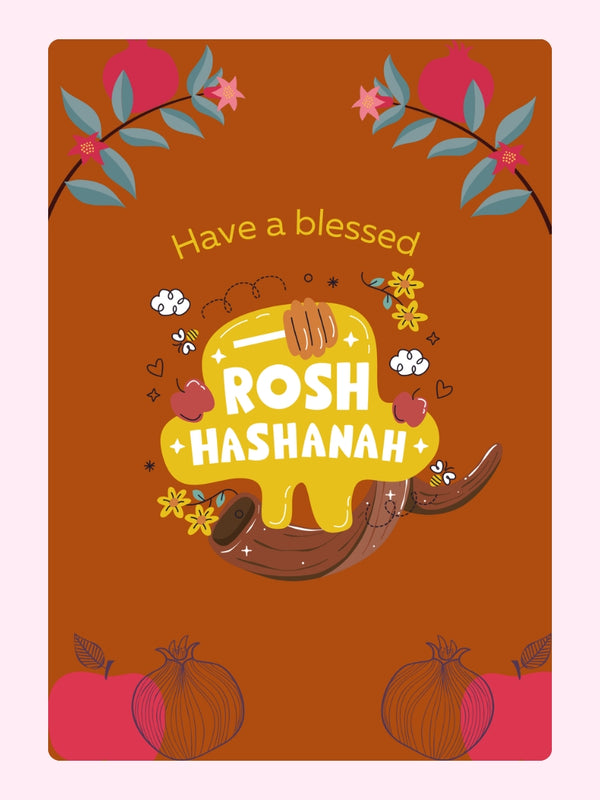 Rosh Hashanah Treats Cake Card